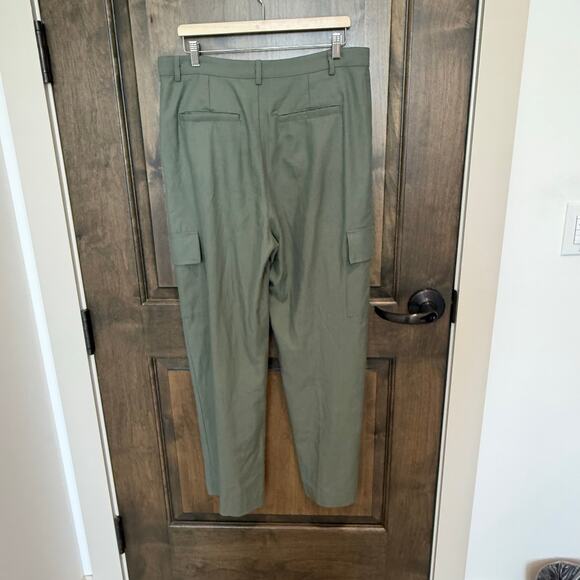 Enza Costa Cargo Trousers Sage Green Utility Pants Size M Waist 30 NWOT - Picture 5 of 9
